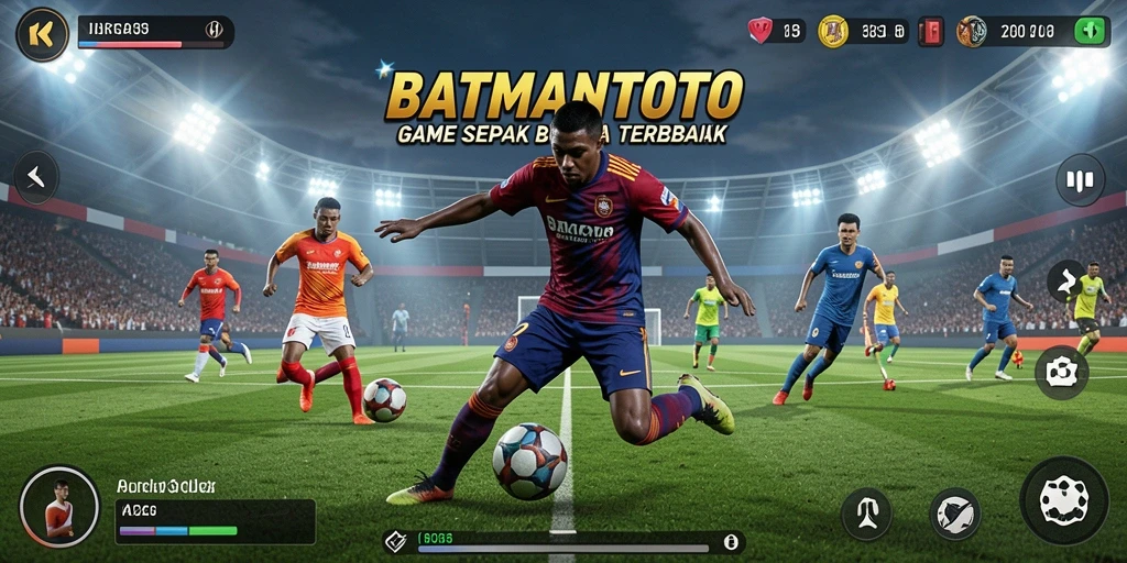 Gameplay seru dalam BATMANTOTO menghadirkan sepak bola nyata.