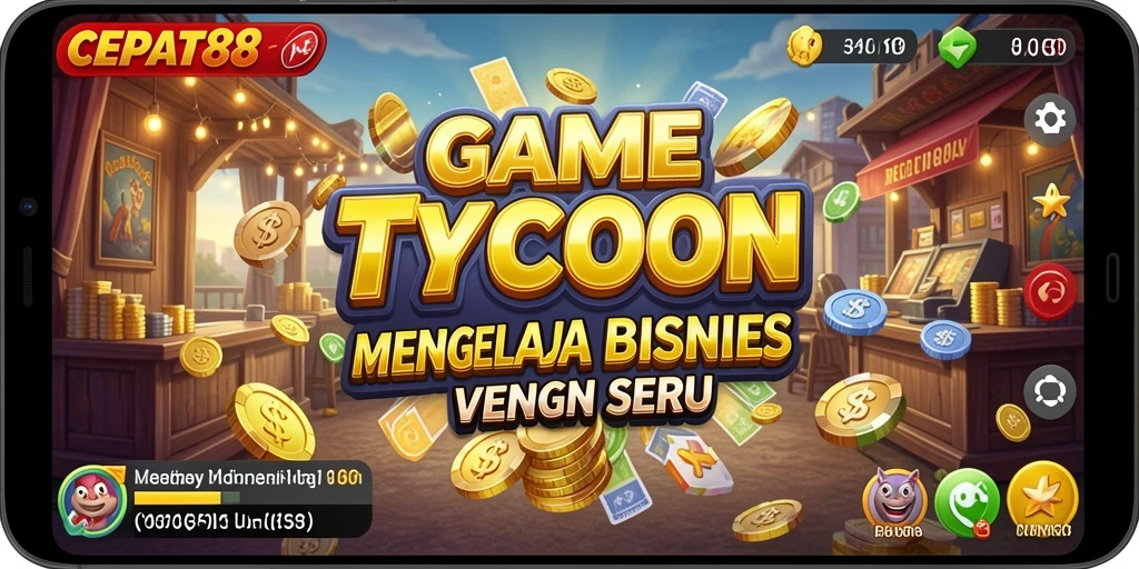 Screenshot gameplay CEPAT88 menampilkan keseruan mengelola bisnis Tycoon.
