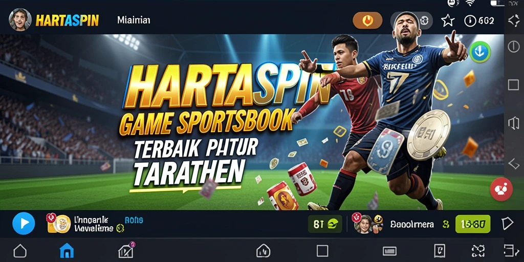 Tampilan menarik dari gameplay HARTASPIN yang mendebarkan.