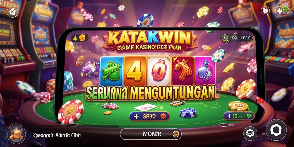 Screenshot permainan Kasino KATAKWIN yang menunjukkan gameplay yang mengasyikkan.