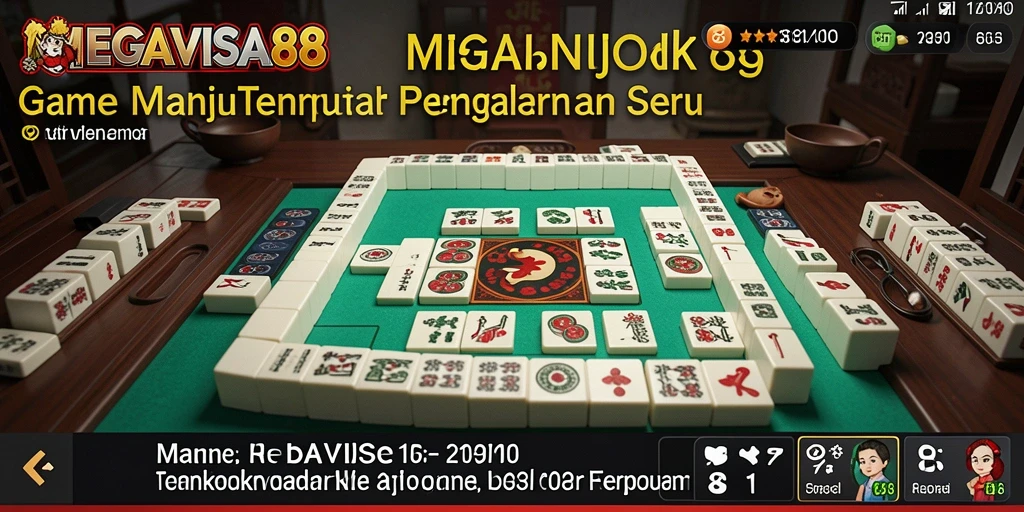 Tampilan menarik dari <strong>MEGAVISA88</strong> saat bermain Mahjong.