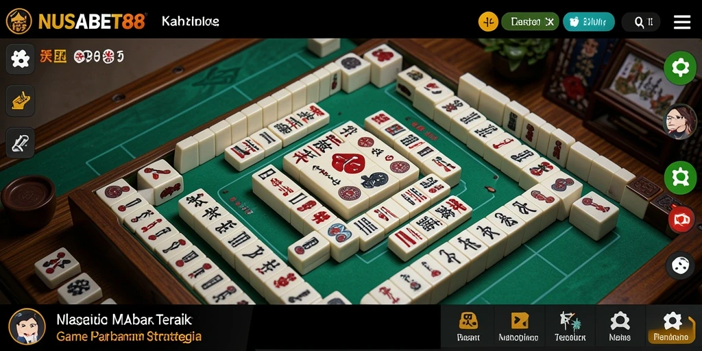 Tangkapan layar NUSABET88 menampilkan gameplay seru dari Mahjong.