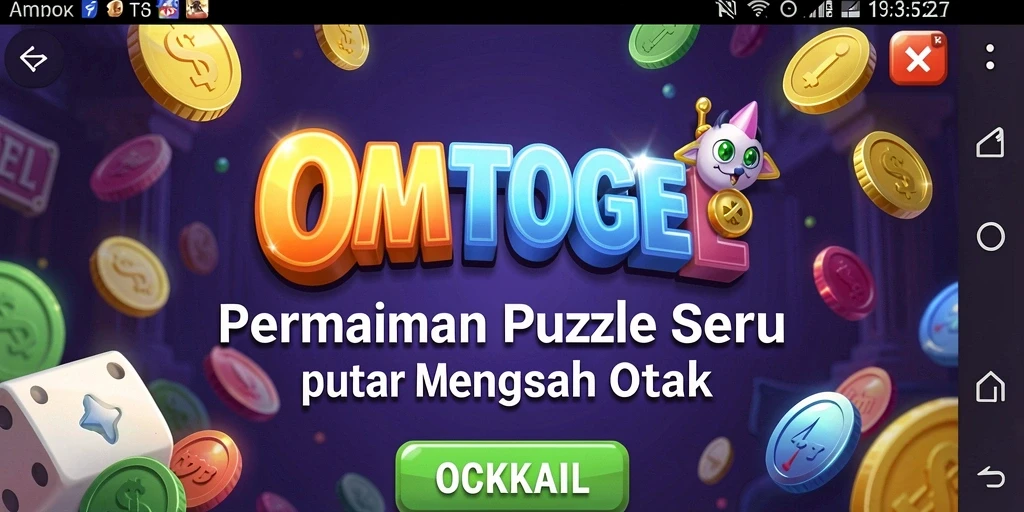 Screenshot gameplay <strong>OMTOGEL</strong> menampilkan lingkungan puzzle yang menantang.