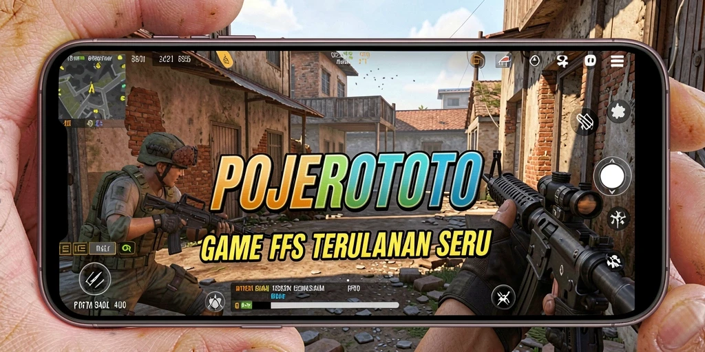 Screenshot menampilkan aksi mendebarkan dalam game FPS POJEROTOTO.