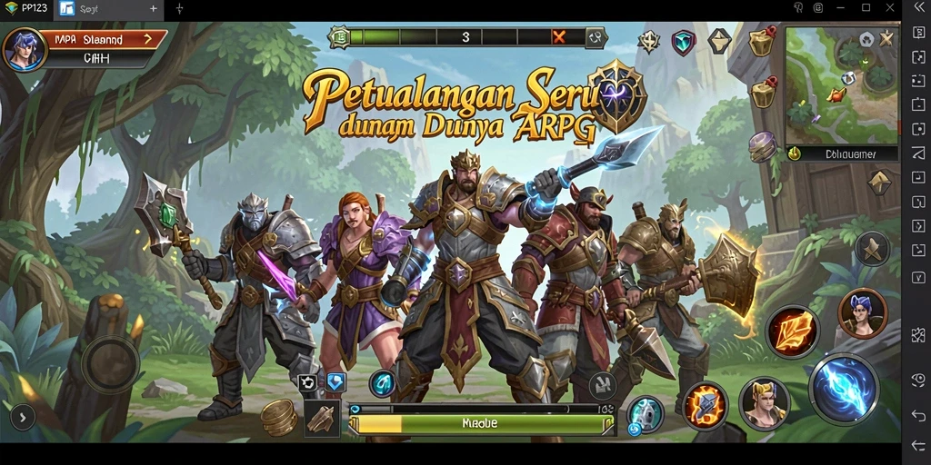 Tampilan gameplay PP123 yang menegangkan dan aksi ARPG yang mendebarkan.