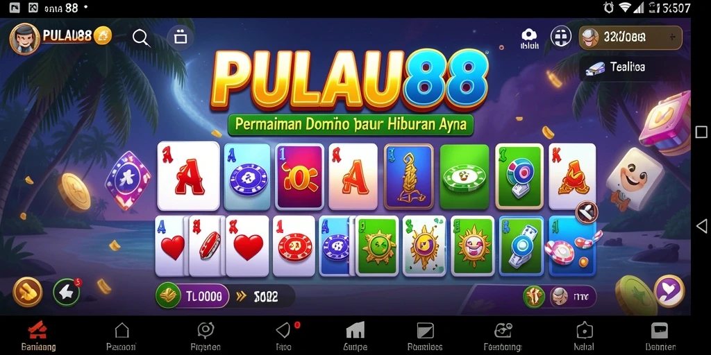 Tampilan gameplay seru dalam PULAU88 dengan teman-teman.