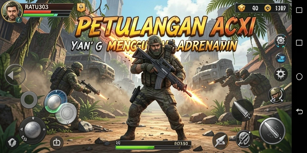 Tampilan seru dari gameplay action yang mendebarkan