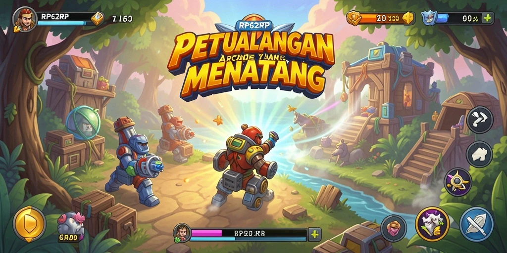 Screenshot utama RP62RP menunjukkan aksinya yang mendebarkan dan penuh tantangan.