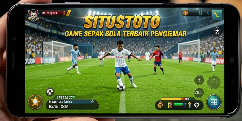 Tampilan gameplay menarik dari SITUSTOTO dengan aksi sepak bola yang seru.