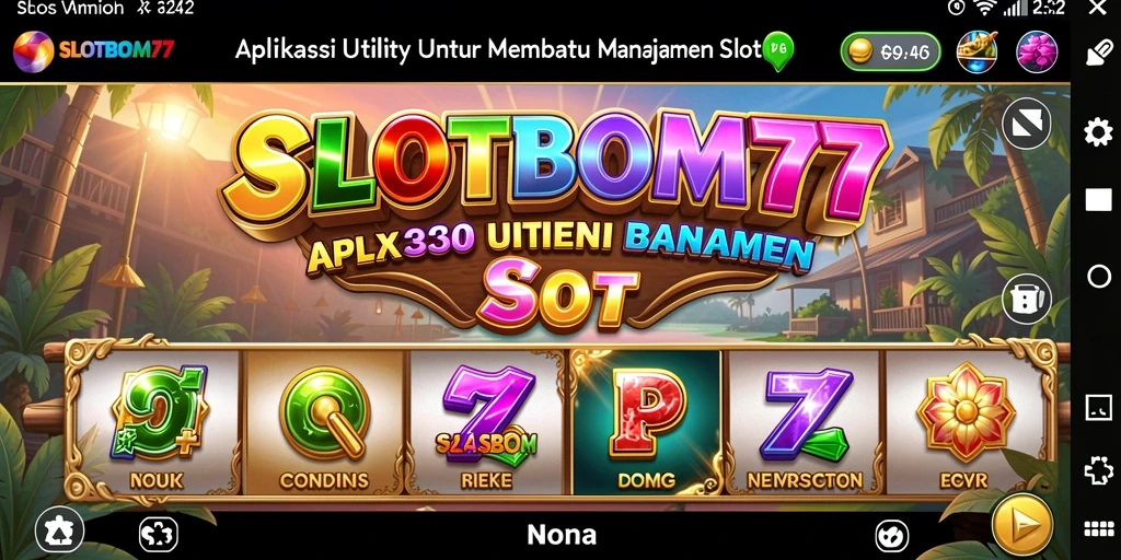 Tampilan antarmuka SLOTBOM77 yang modern dan pengguna friendly.
